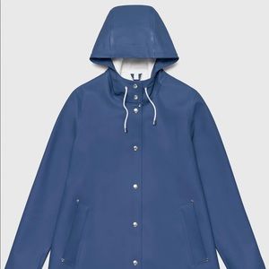 Stutterheim Mosebacke Raincoat Blue Small
